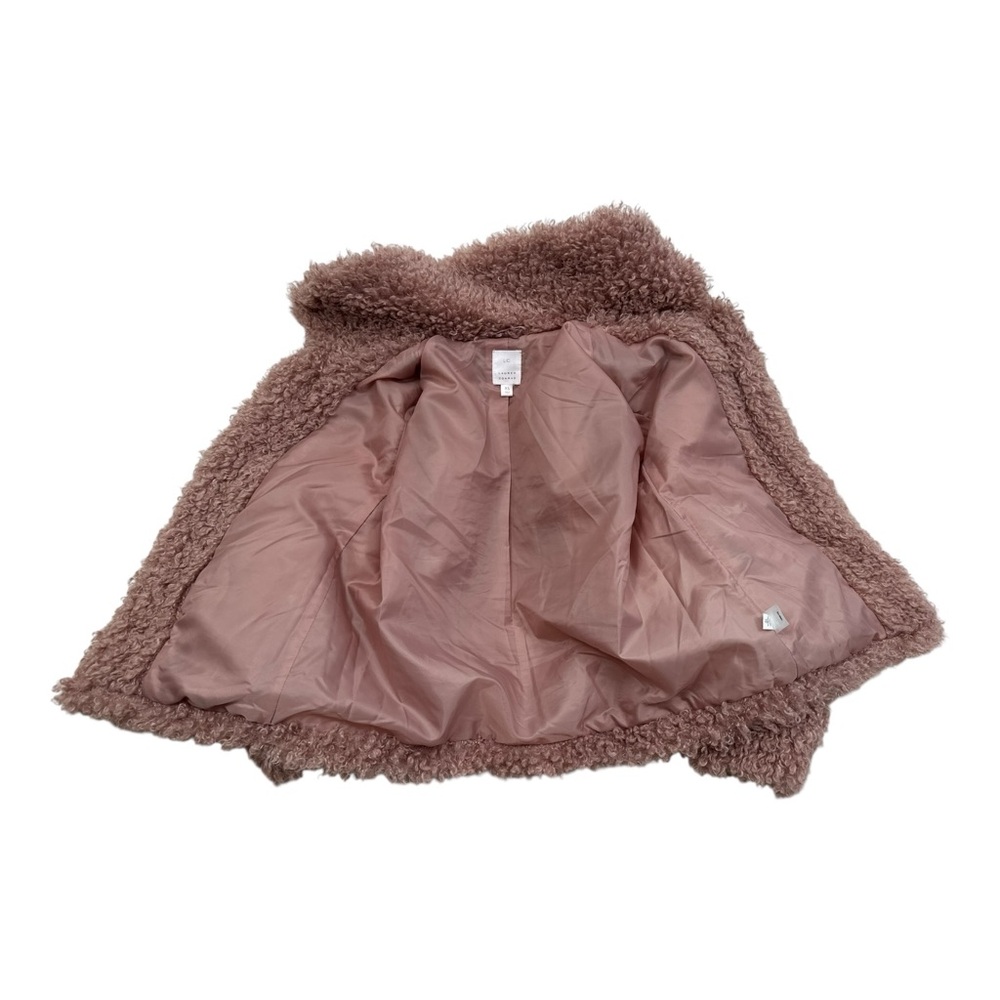 Lauren Conrad Pink Faux Fur Teddy Jacket - Size XS - Picture 7 of 9